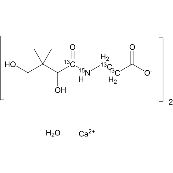 Vitamin B5-13C3,15N calcium hydrate